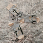 Better With Age Socks | Cactus Plants Illustration by The Bullish Store