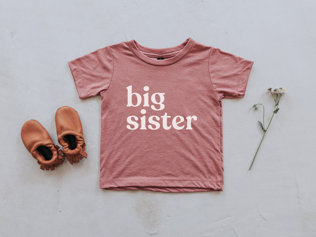 Big Sister Modern Baby and Kids Tee