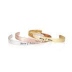 Custom Bigender Pride Names Cuff Bracelet