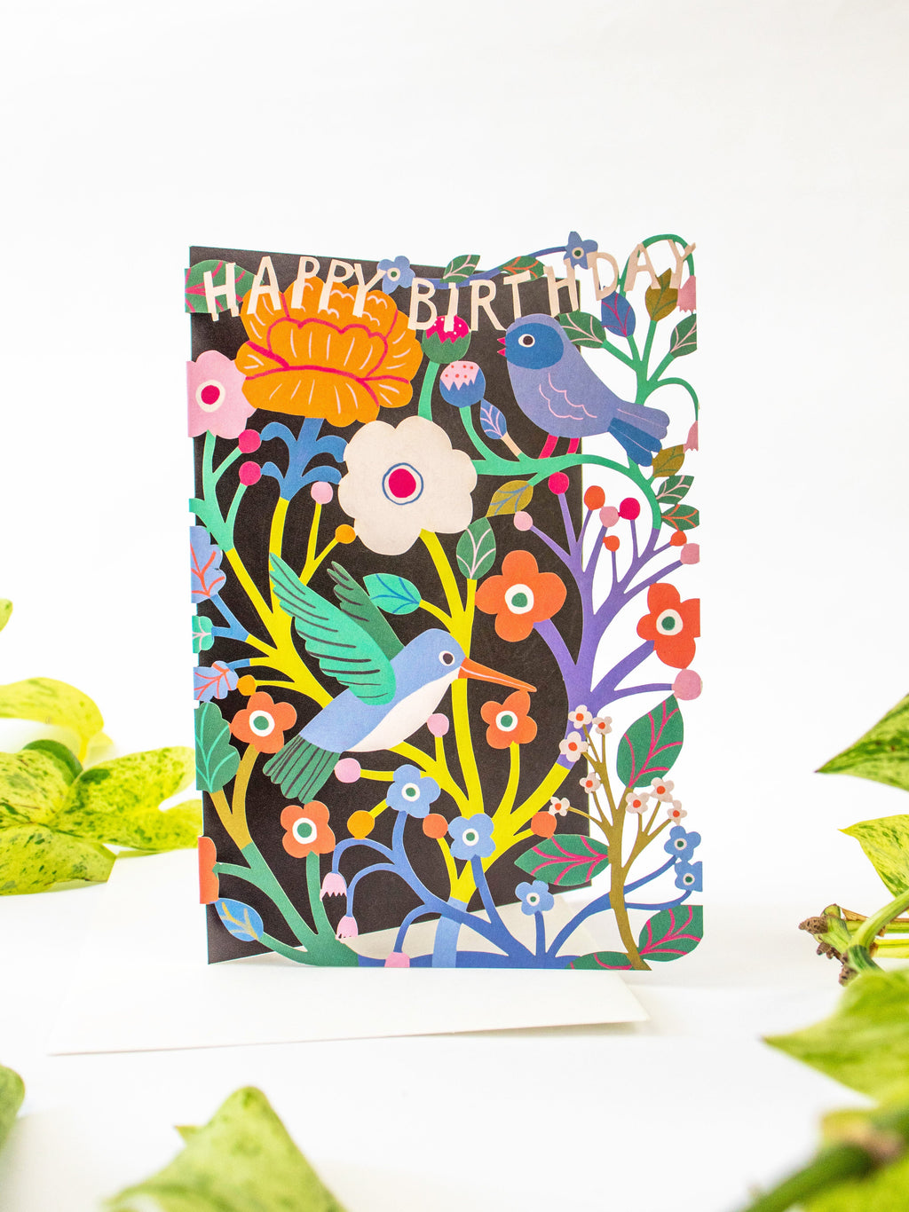 Birdsong Lasercut Birthday Card