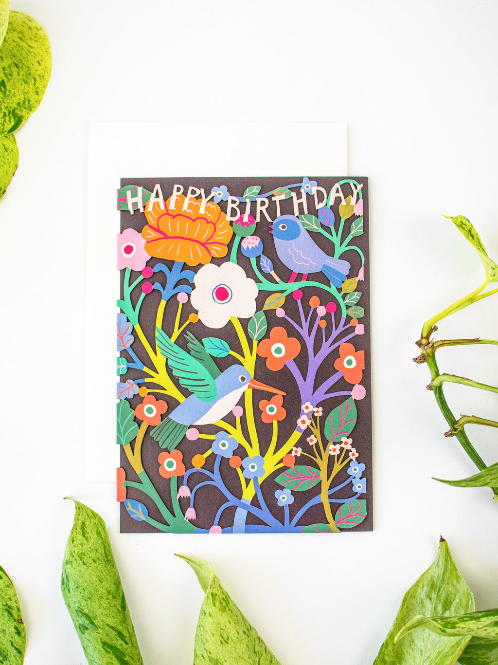Birdsong Lasercut Birthday Card