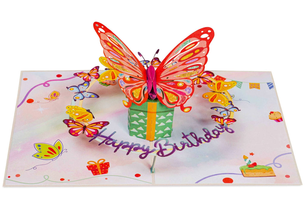 Birthday Butterfly Pop Up Card by Paper Love