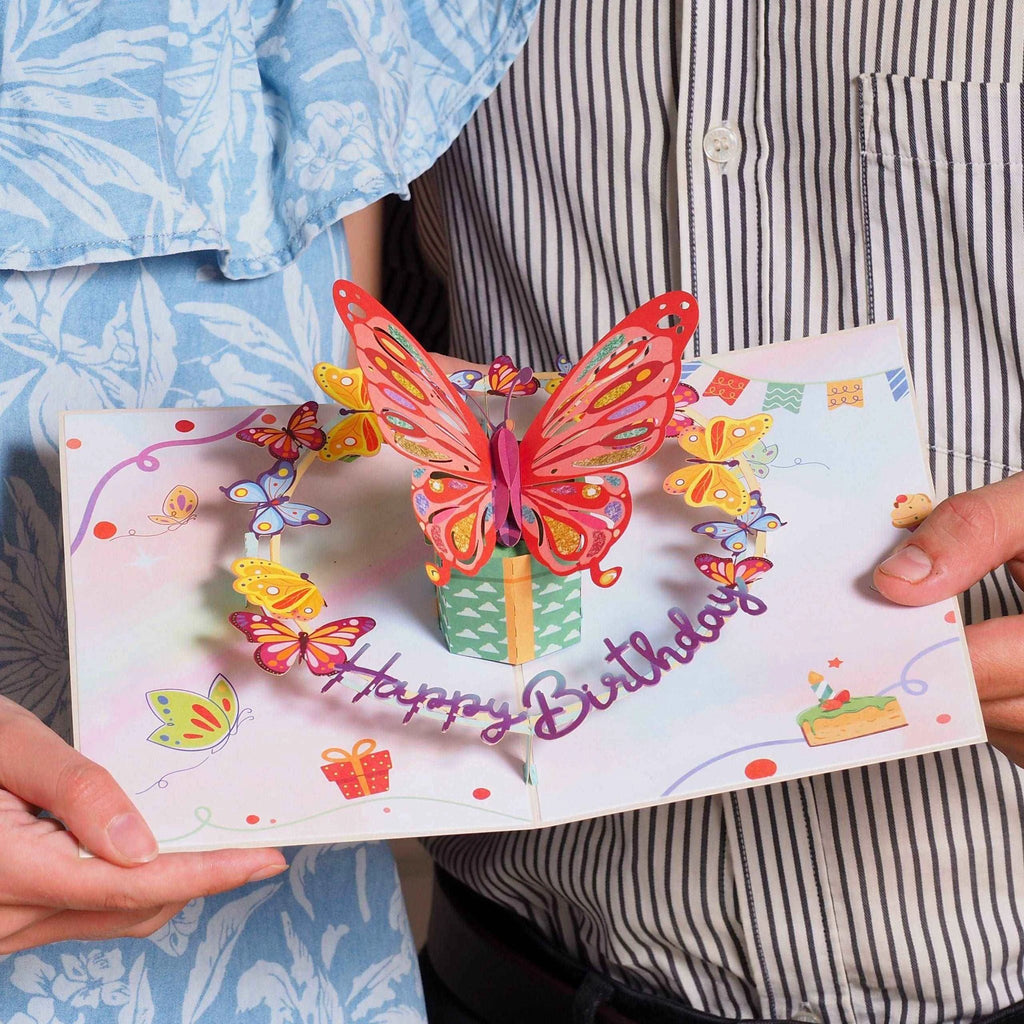 Birthday Butterfly Pop Up Card by Paper Love