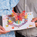 Birthday Butterfly Pop Up Card by Paper Love