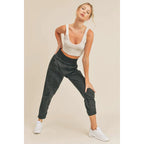 Black High Rise Warm-up Style Jogger [Sizes M-L Remaining] by The Bullish Store