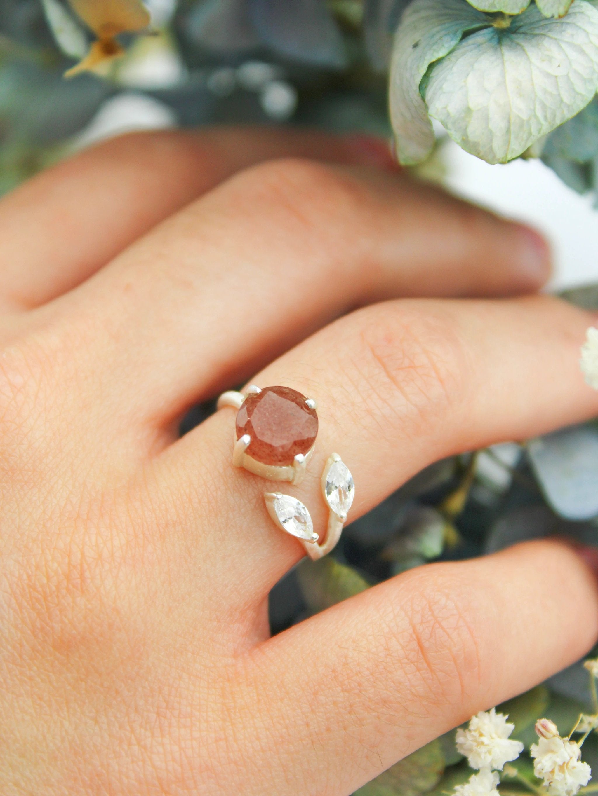 The Bloom Ring - Silver by Ash & Rose