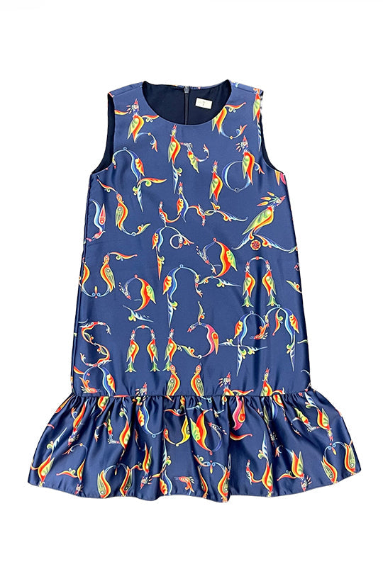 Blue Alphabet Trchnagir Dress