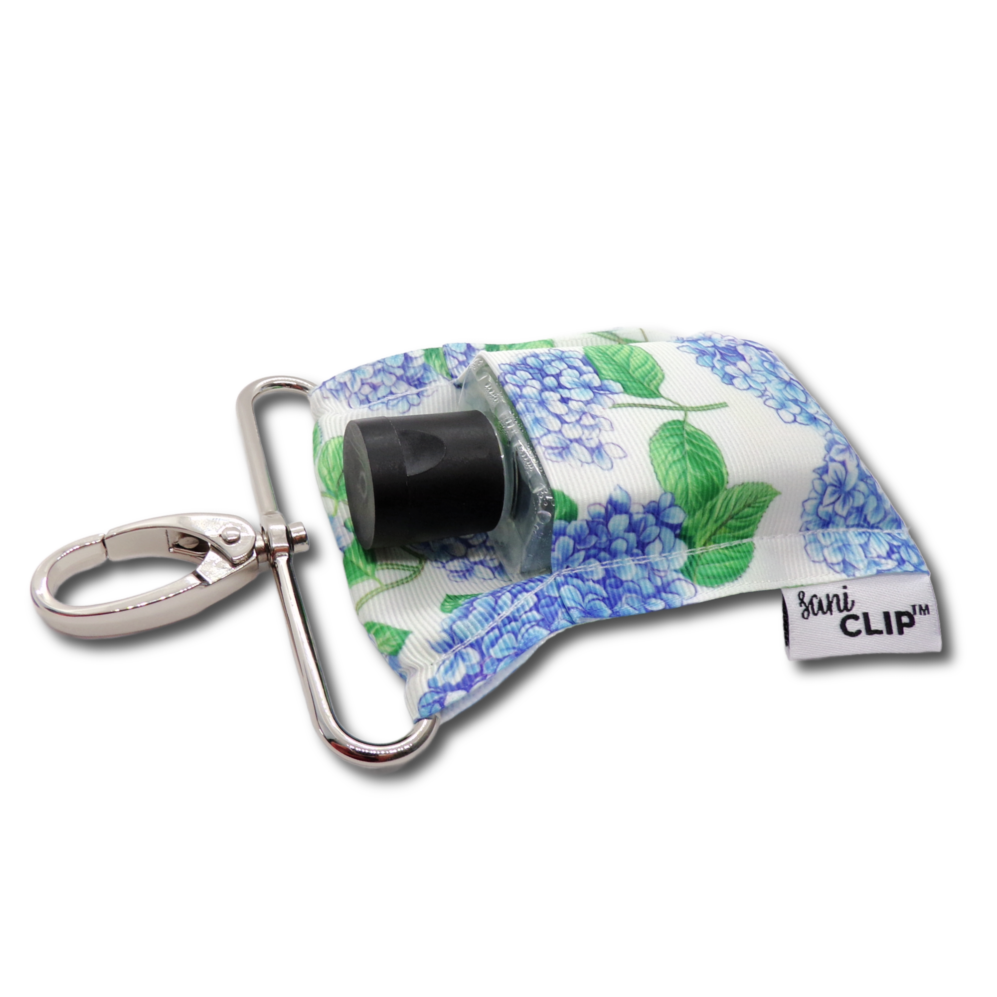 Blue Hydrangeas SaniClip Hand Sanitizer Holder