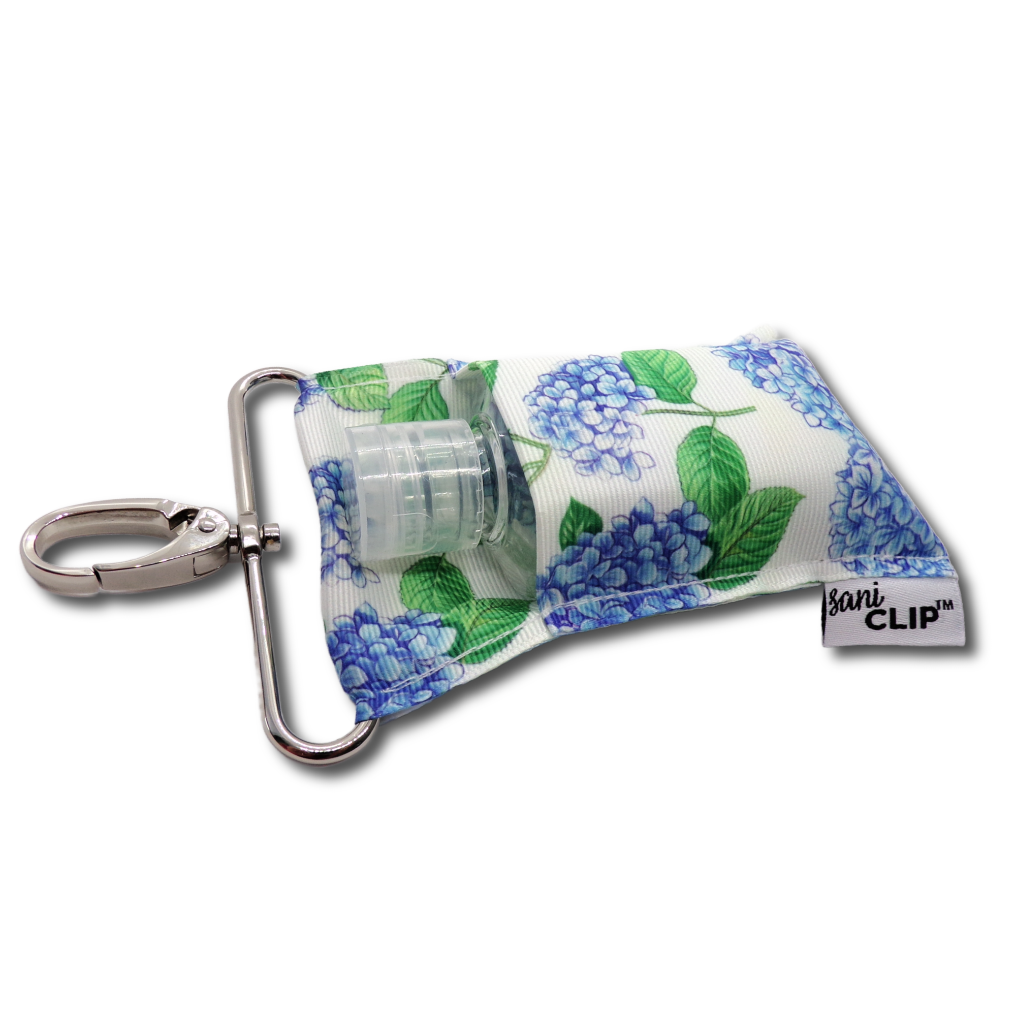 Blue Hydrangeas SaniClip Hand Sanitizer Holder