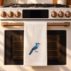 100% Cotton Tea Towels with Bird Embroidery - Kitchen Towels