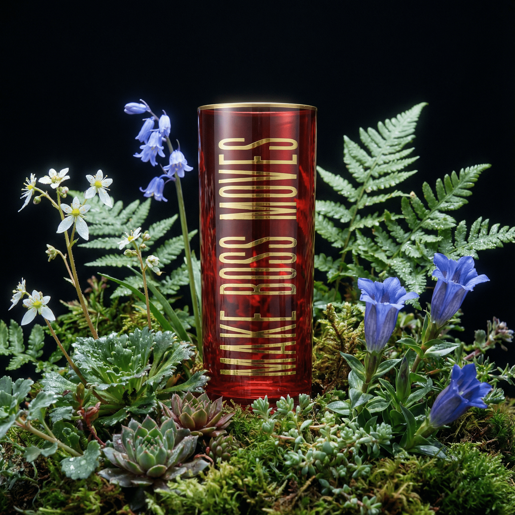 Make Boss Moves Collins Glass in Coral and Gold