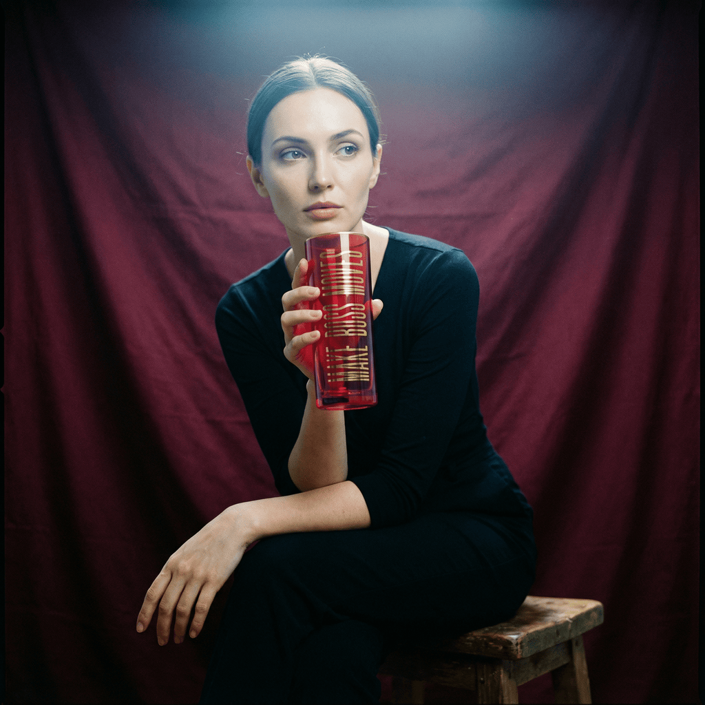 Make Boss Moves Collins Glass in Coral and Gold