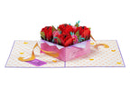 Box of Roses Pop Up Card - 5" x 7" by Paper Love