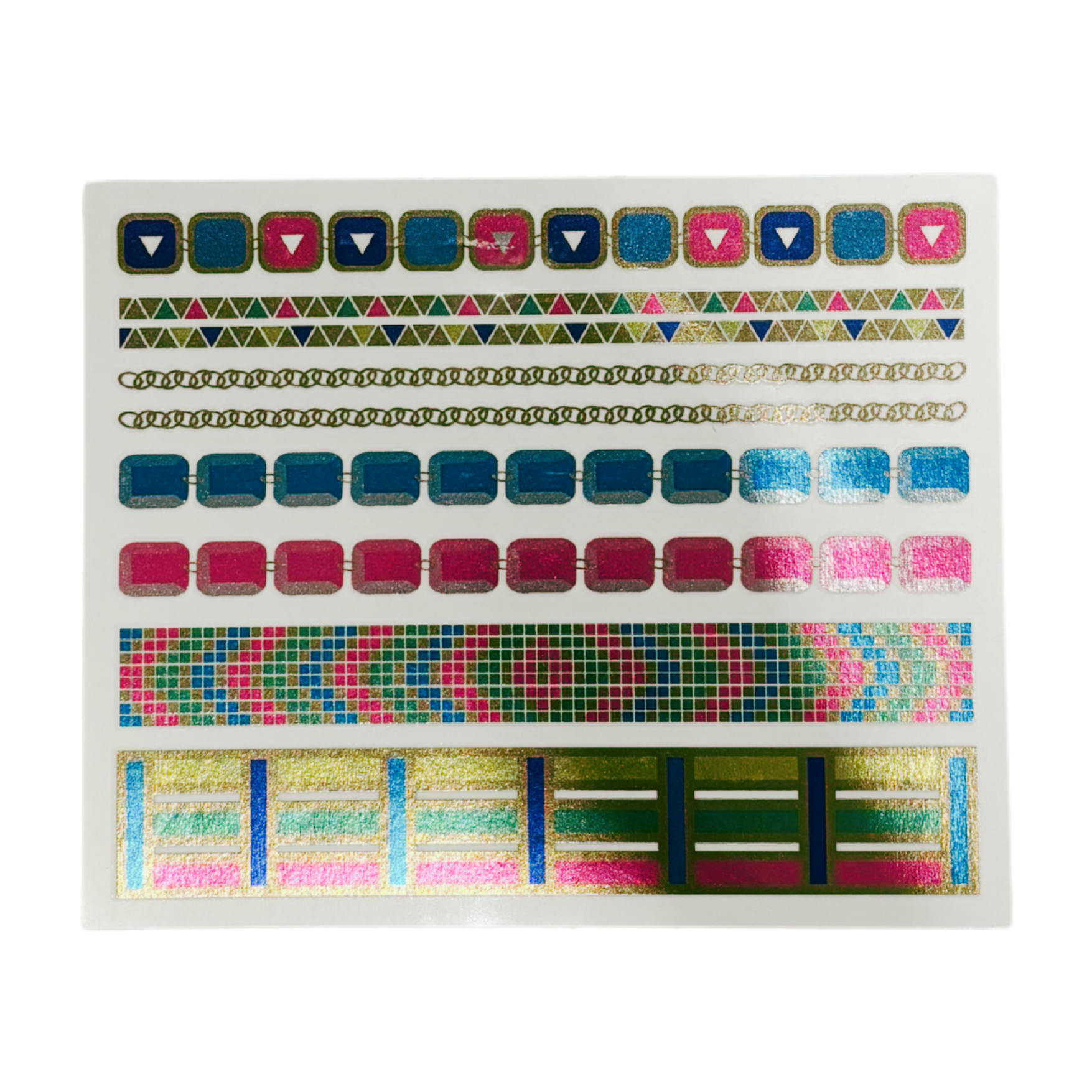 Bracelet Pack Temporary Tattoo Set | 8 Tattoos on a Single Sheet