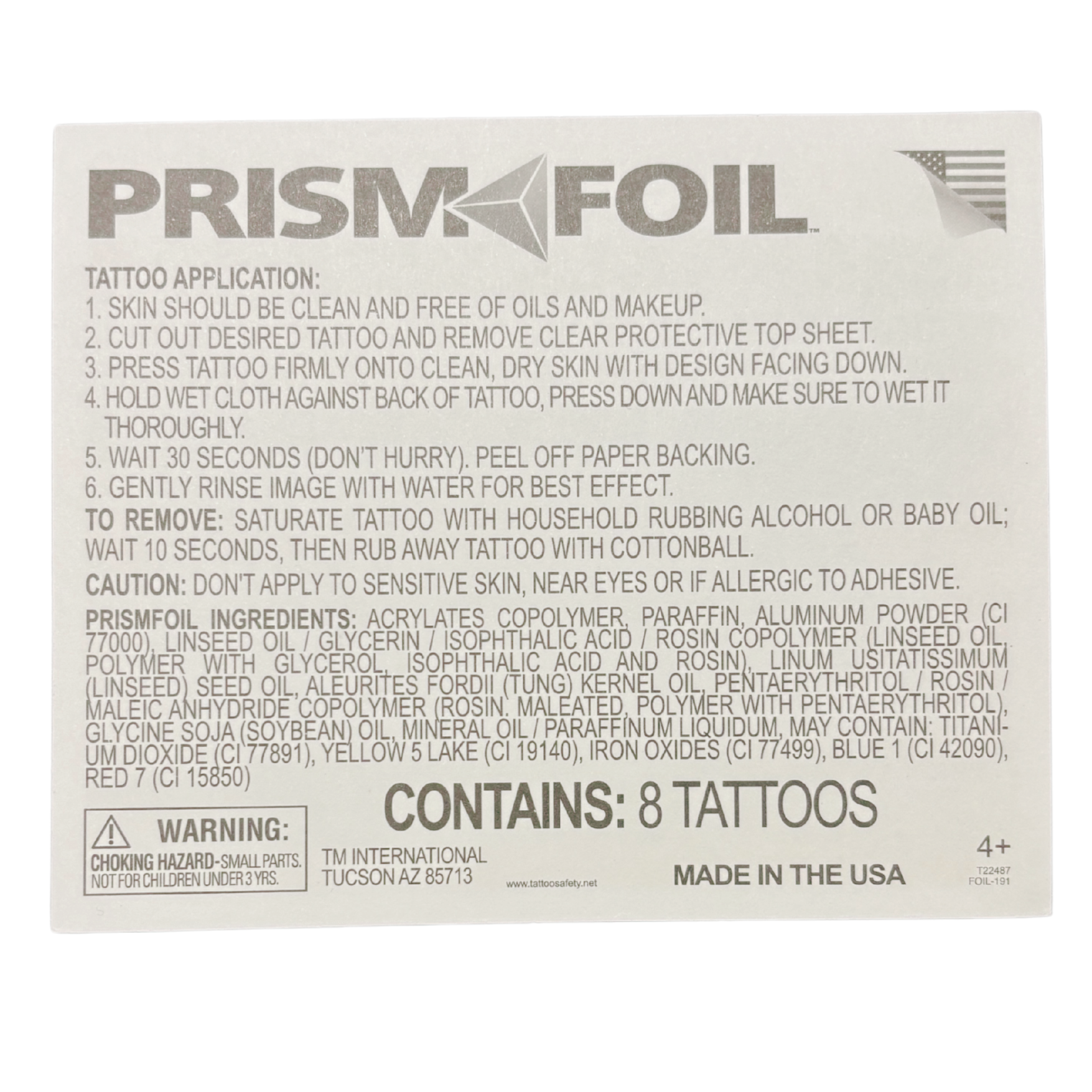 Bracelet Pack Temporary Tattoo Set | 8 Tattoos on a Single Sheet