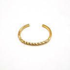 Brass Circular Twist Cuff Bracelet for Women - Uzi