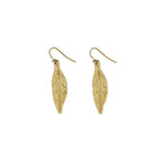 Brass Palm Leaf Earrings for Women - Tawi