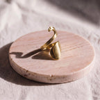 Mau Open Wrap Initial Ring for Women