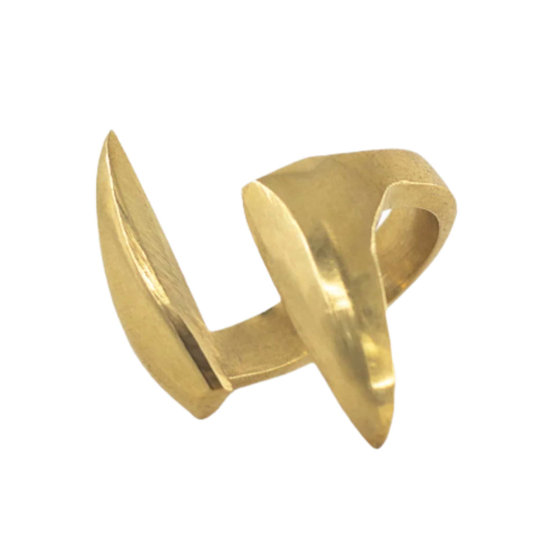 Open Adjustable Brass Ring - Umbo