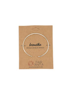 Breathe Quote Cuff by Fair Anita