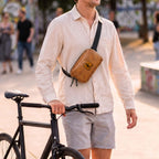 Vegan Leather Belt Bag for Men & Women, Crossbody Fanny Pack