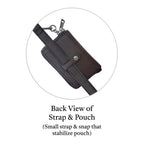 Clip & Go Strap w/Pouch Brushed Vegan Leather by SaveTheGirls
