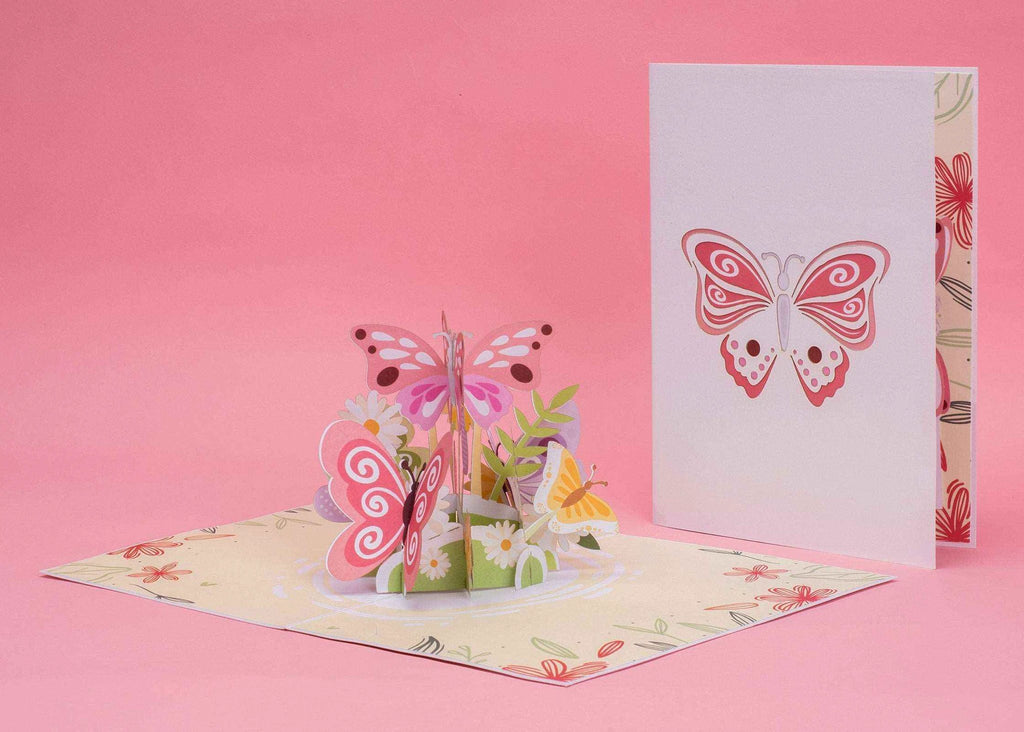 Butterflies Pop Up Card - 5" x 7" by Paper Love