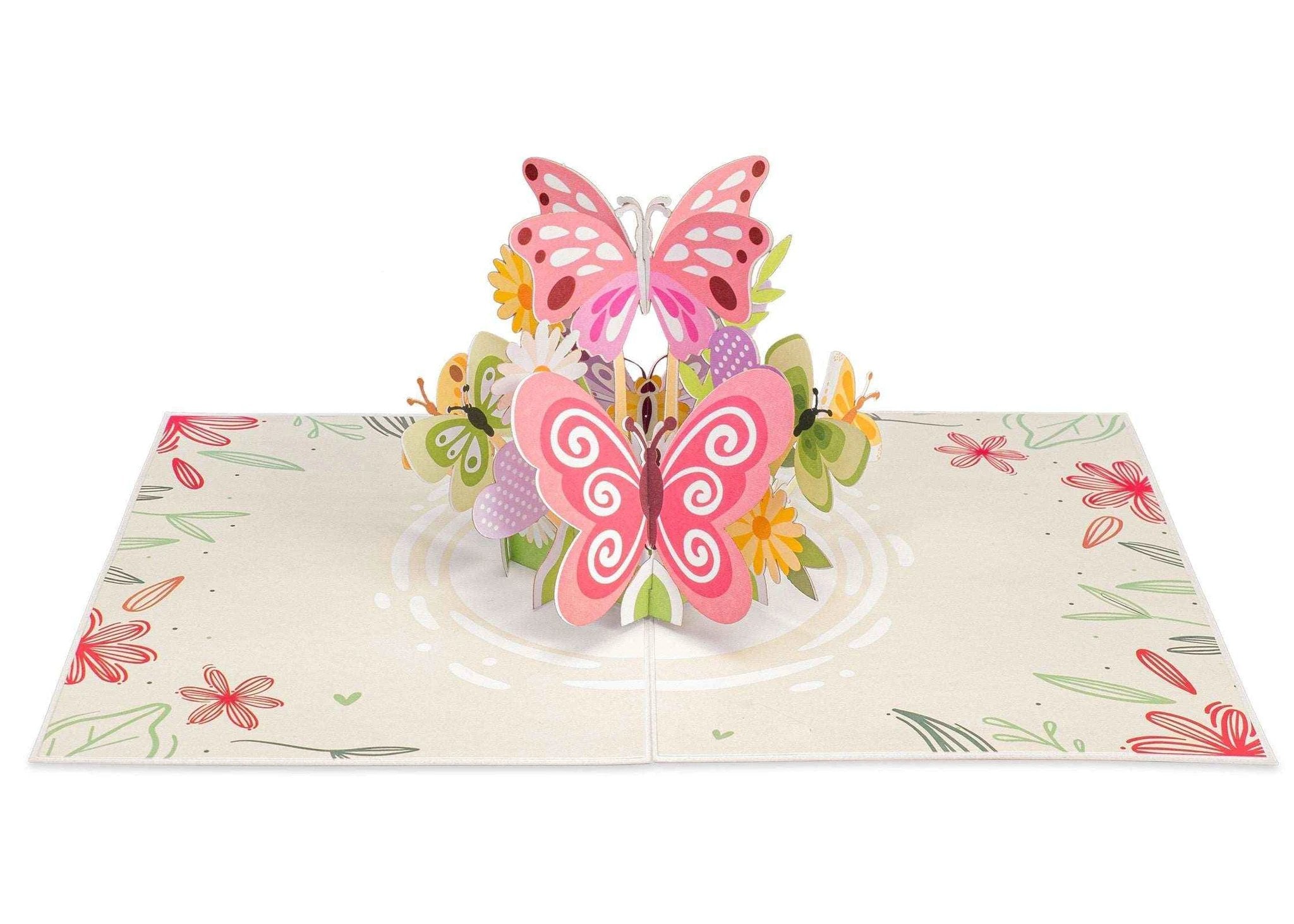 Butterflies Pop Up Card - 5" x 7" by Paper Love