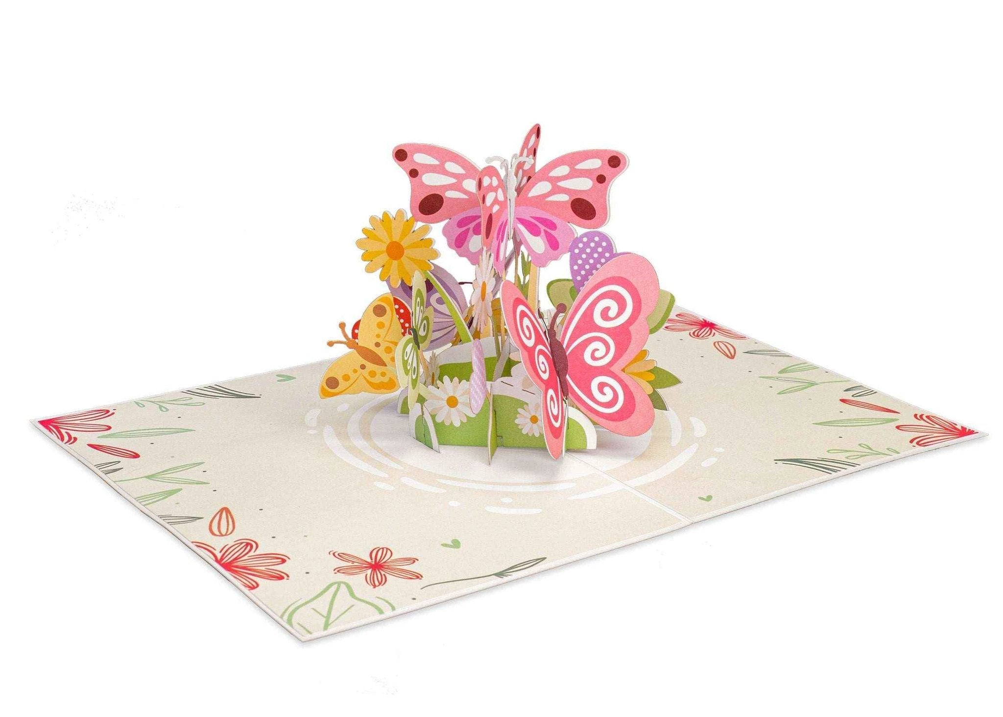 Butterflies Pop Up Card - 5" x 7" by Paper Love