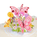 Butterflies Pop Up Card - 5" x 7" by Paper Love