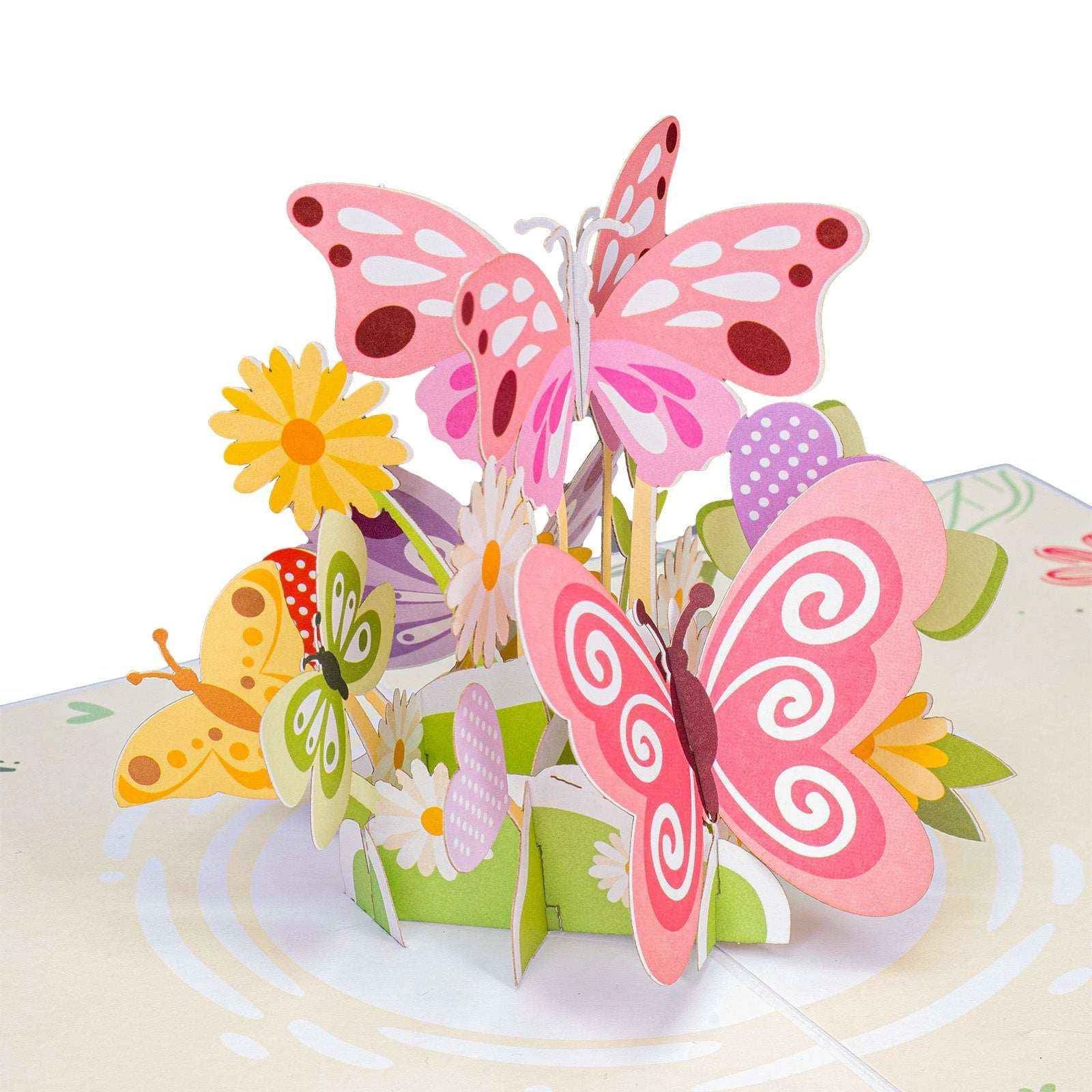 Butterflies Pop Up Card - 5" x 7" by Paper Love