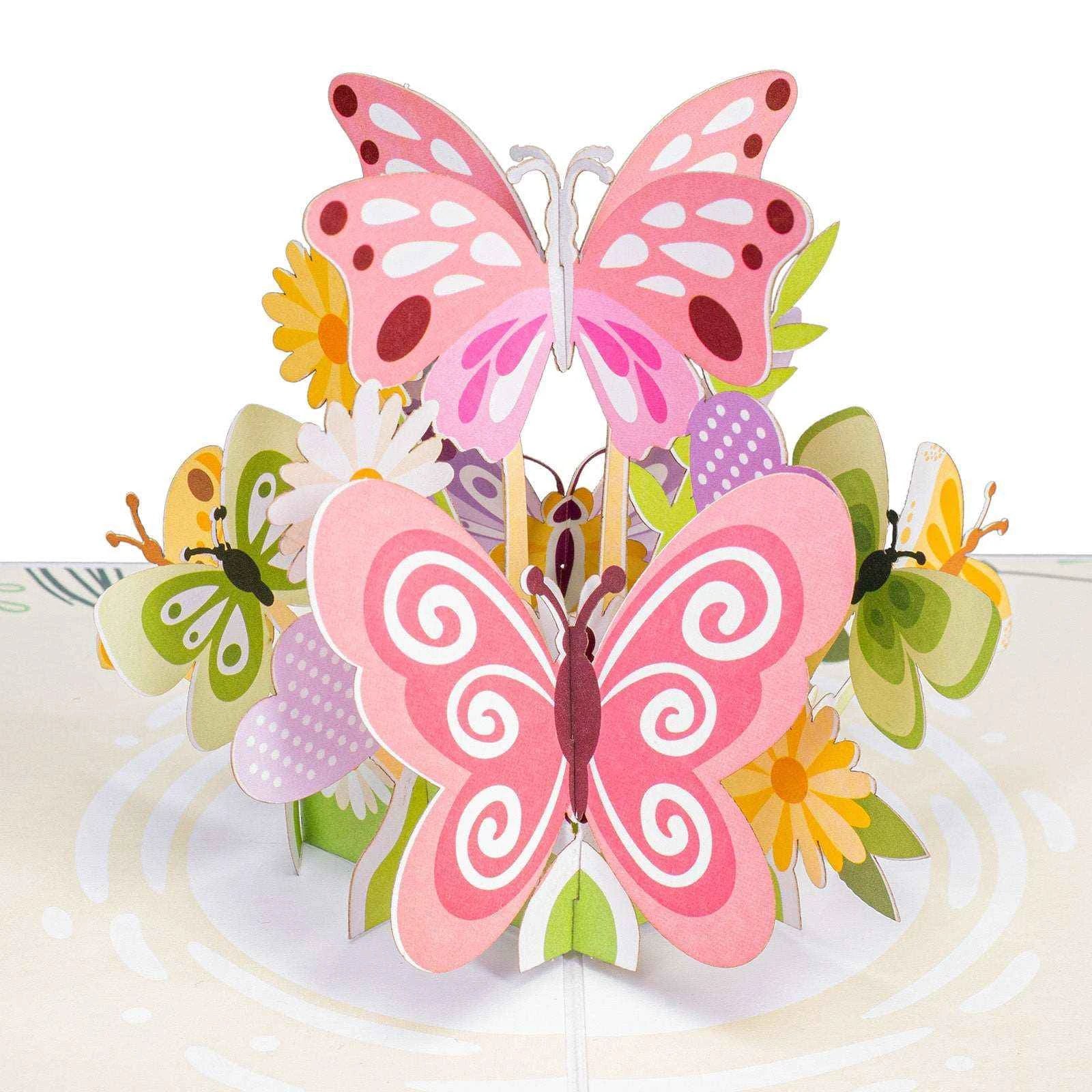Butterflies Pop Up Card - 5" x 7" by Paper Love