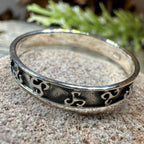 Minimalist Triple Spiral Ring