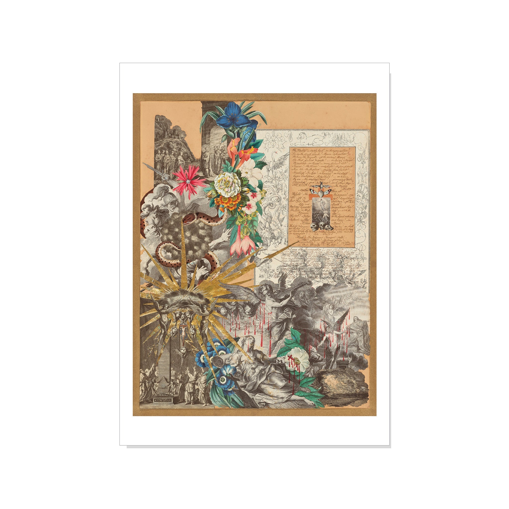 Garland - Collage - Postcard