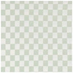 Leaf Green & White Checkered Nursing Pillow Cover