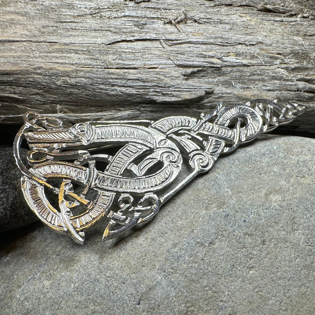 Artisan Irish Celtic Beast Brooch - Made in Ireland