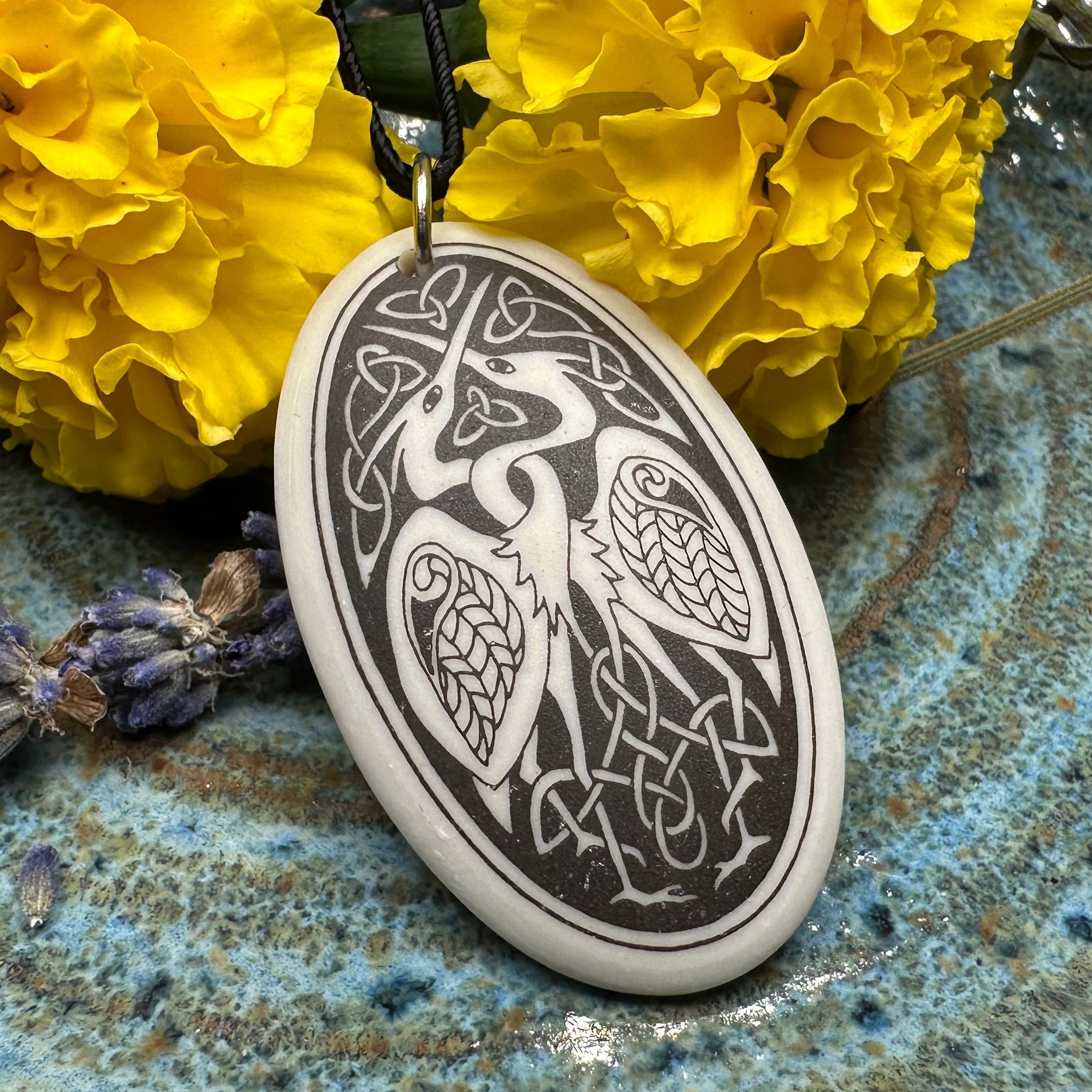 Artisan Celtic Birds Necklace - Handmade in the U.S.A.