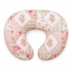 Pink Patchwork Ruffle Nursing Pillow Cover
