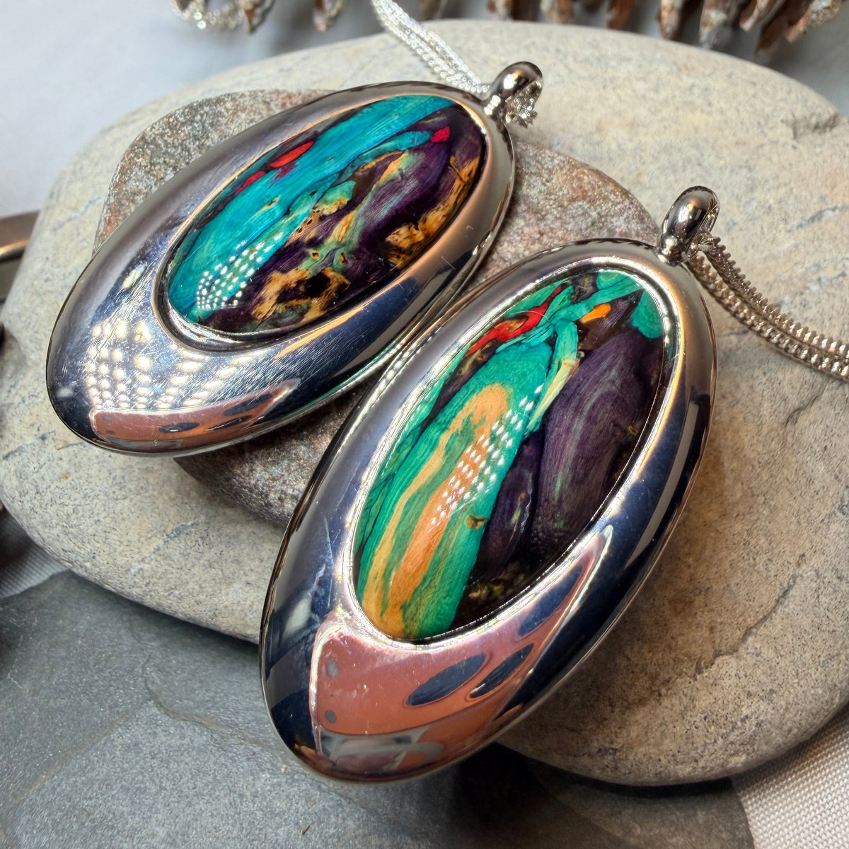 Scottish Highlands Heathergems Necklace - Handmade in Scotland