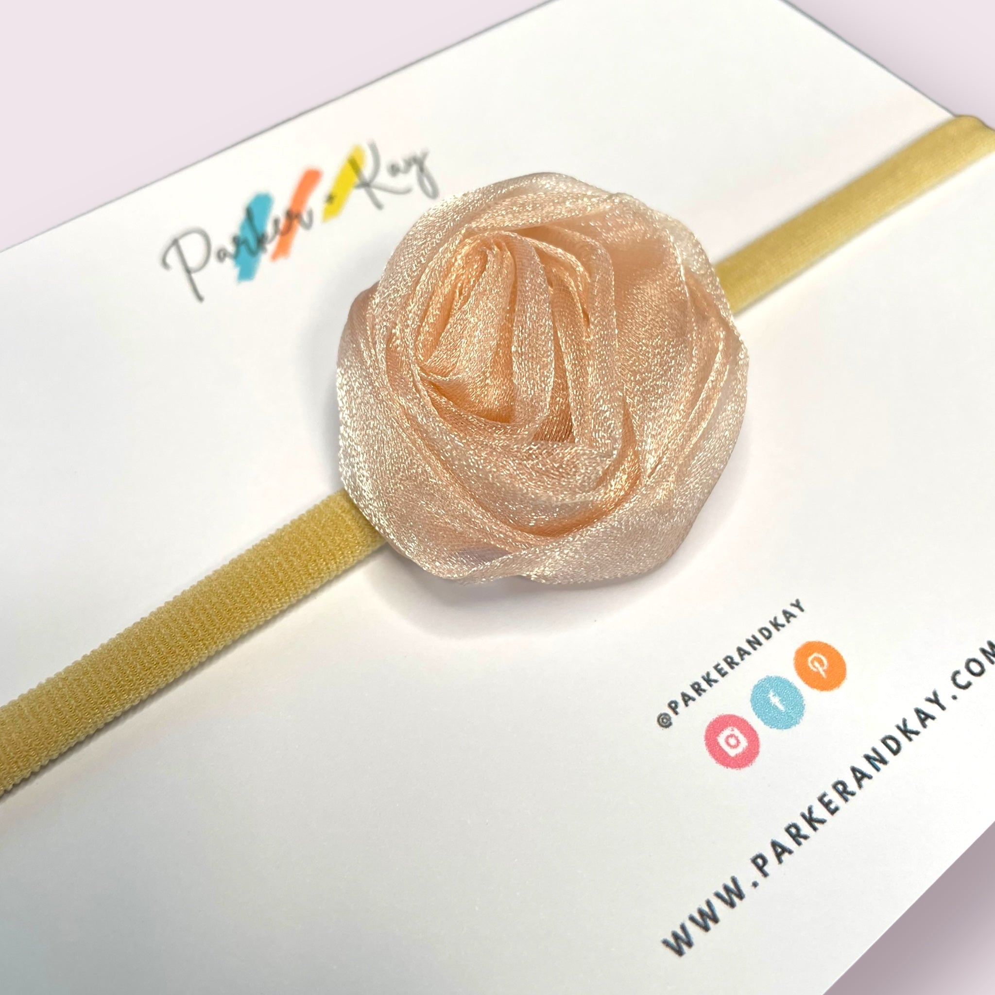 Chiffon Rose Baby Headband