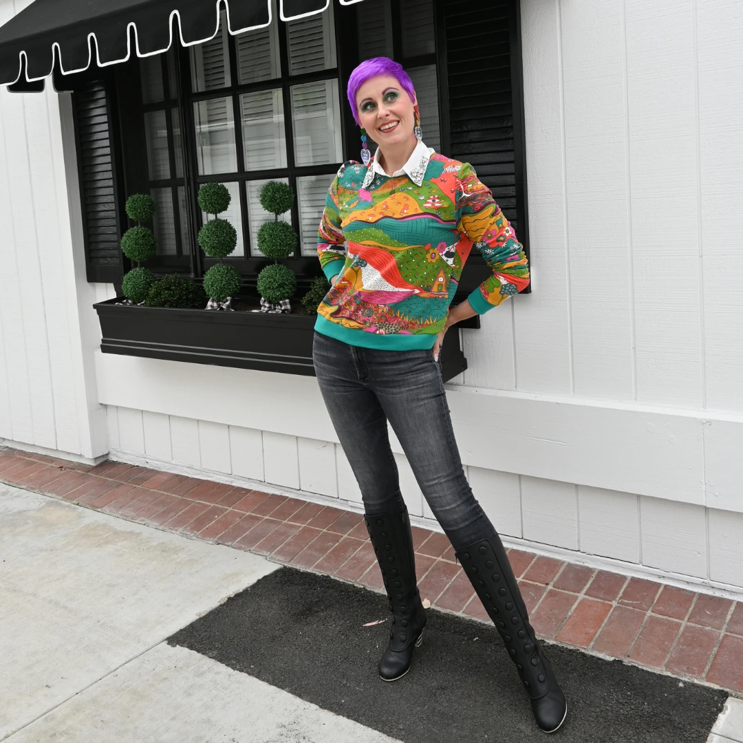 Landscape Pullover in Emerald by Blue Platypus Clothing