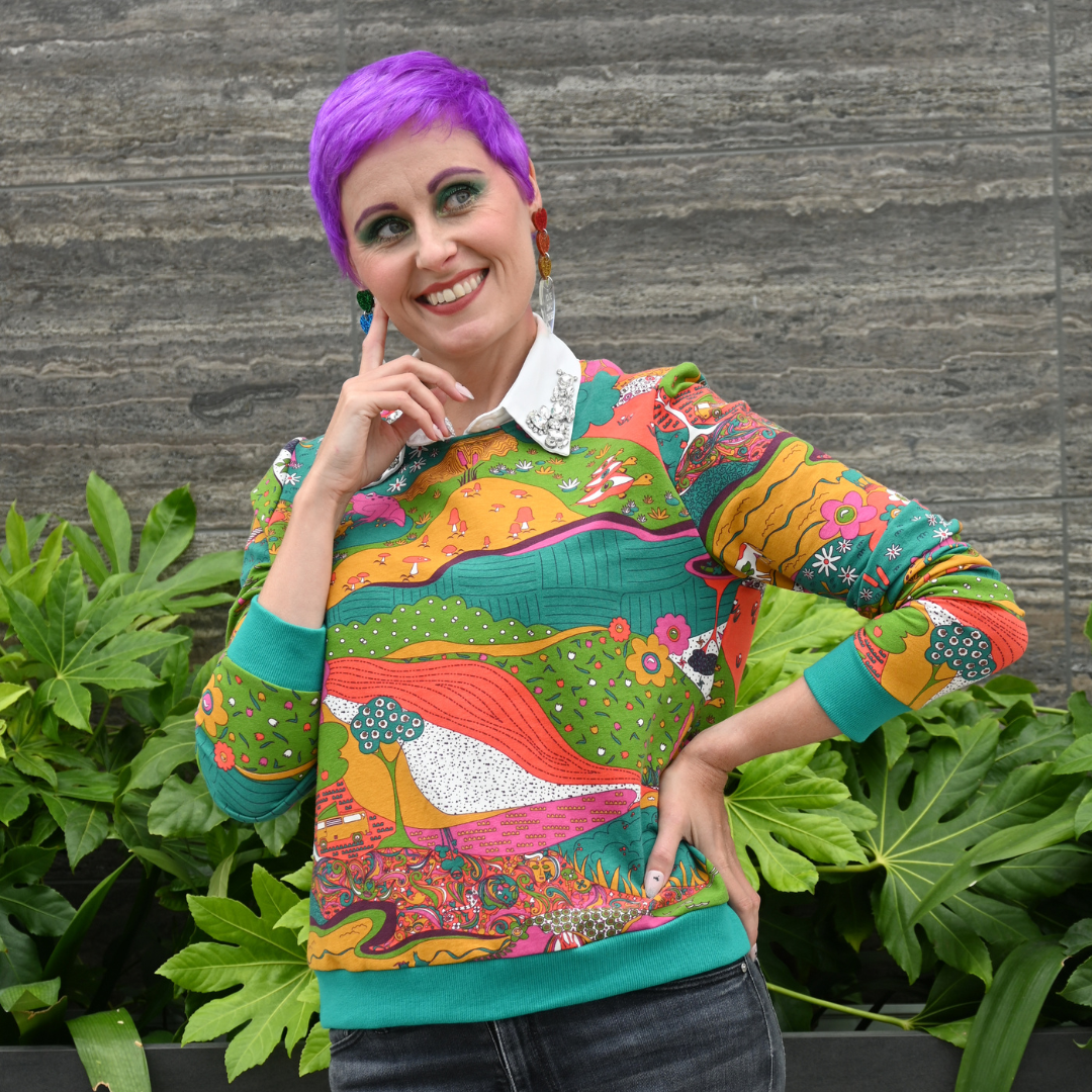 Landscape Pullover in Emerald by Blue Platypus Clothing