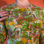 Magnificent Mushroom Pullover in Olive by Blue Platypus Clothing
