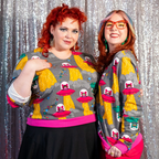 Cats in Space Pullover in Asteroid Field by Blue Platypus Clothing