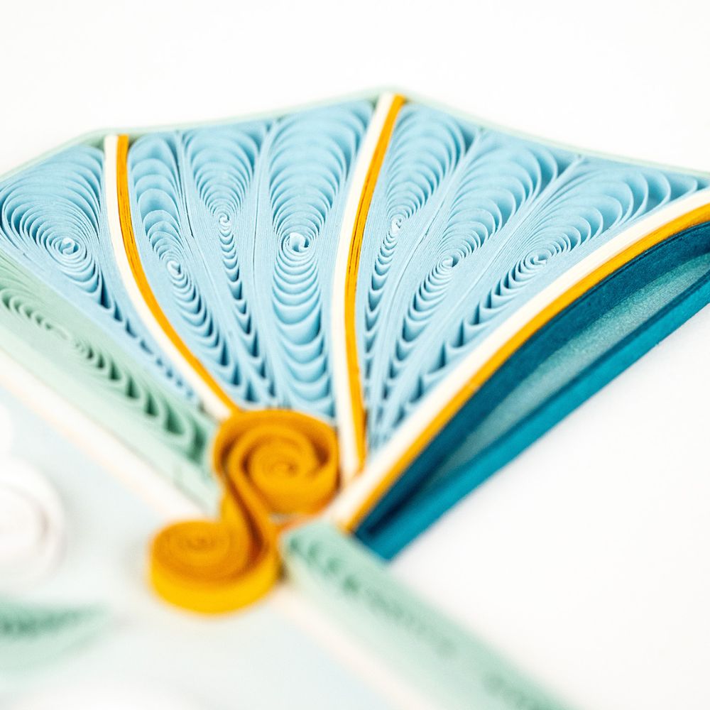Baby Buggy Quilled Greeting Card