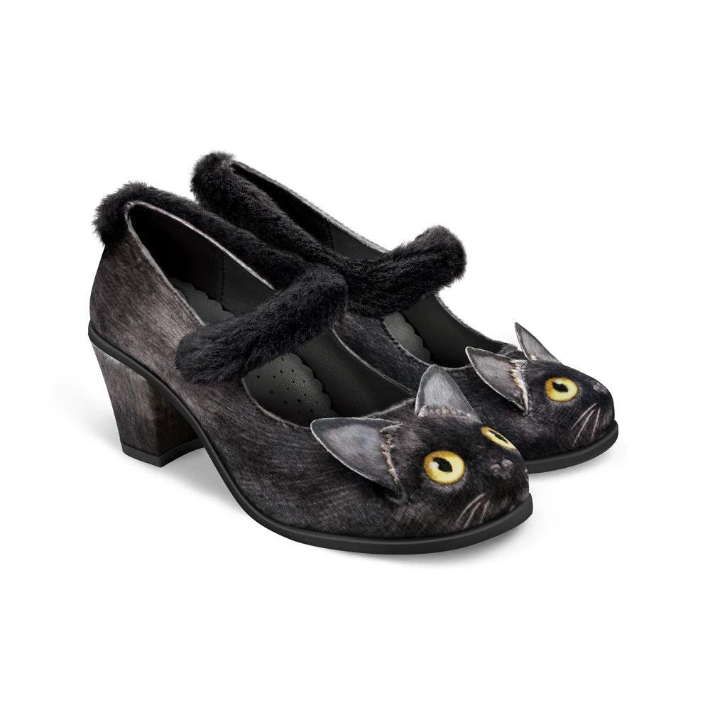 Chocolaticas® Mid Heels Chat Noir Women's Mary Jane Pump by Hot Chocolate Design