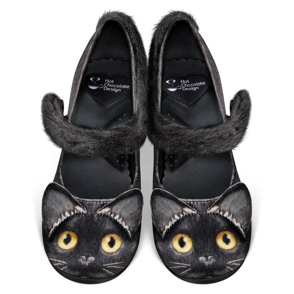 Chocolaticas® Mid Heels Chat Noir Women's Mary Jane Pump by Hot Chocolate Design