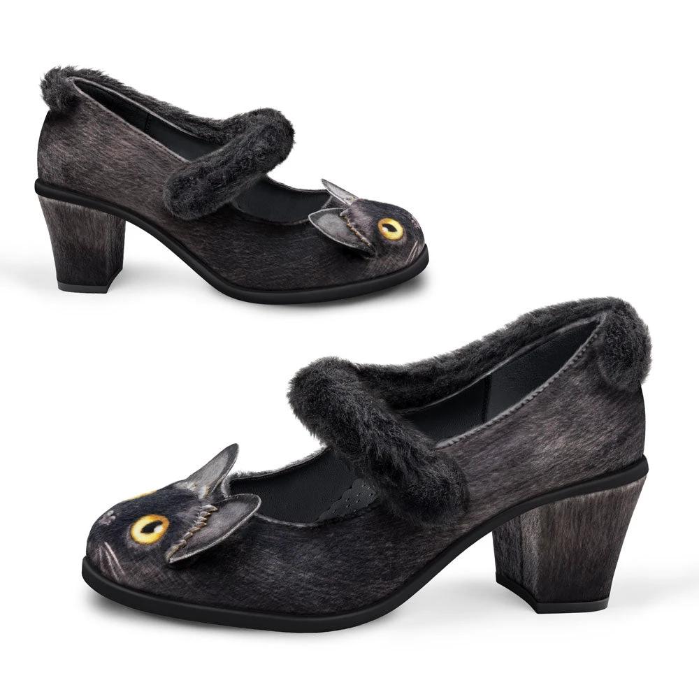 Chocolaticas® Mid Heels Chat Noir Women's Mary Jane Pump by Hot Chocolate Design