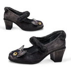Chocolaticas® Mid Heels Chat Noir Women's Mary Jane Pump by Hot Chocolate Design