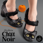 Chocolaticas® Mid Heels Chat Noir Women's Mary Jane Pump